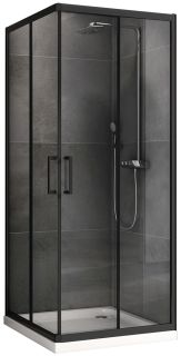 Душевой уголок ABBER Schwarzer Diamant 80x80см чёрный AG02080B